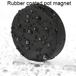 Quality Corrosion Resistant Pot Magnet with Rubber Coated with Strong Pull Force wholesale