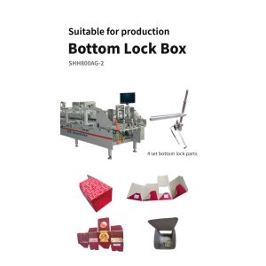 AS-800 Automatic Bottom Lock Paper Folding Machine Folder Gluer Easy to and