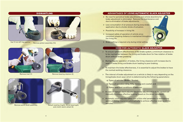 Auto Parts Manual Slack Adjuster 2 holes 10 teeth
