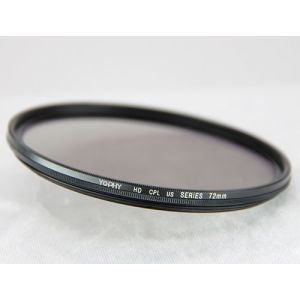 Ultra Thin Black Aviation Alloy Polarized Lens CPL Filter , Circular Polarizer