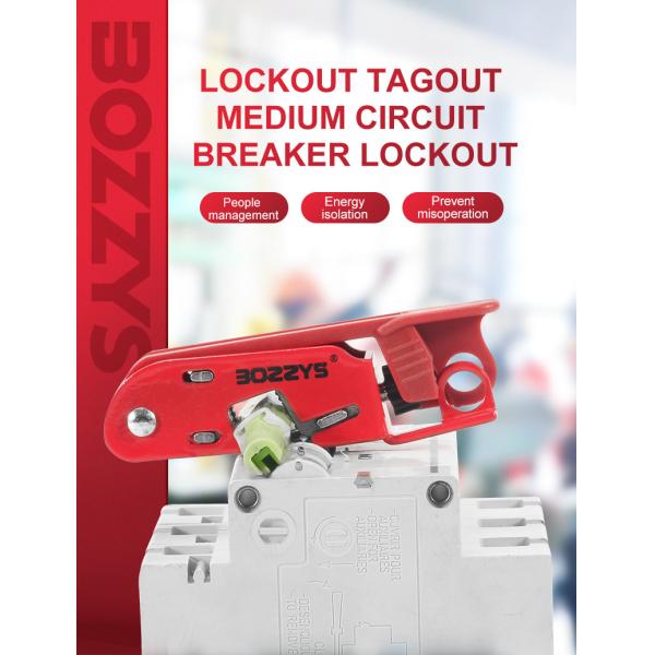 BOSHI New Type Nylon ABS Material Medium Circuit Breaker Lockouts for Industrial lockout-tagout