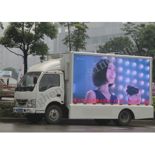 Quality High Brightness Mobile Trailer LED Display Billboard 40000 Pixels Per Sqm wholesale