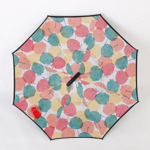 Double Layer Reverse Inverted Umbrella Pongee Fabric BSCI Approved