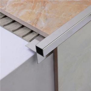 Polished 8mm Brushed Chrome Tile Trim ISO9001