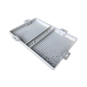 Perforated PVDF Aluminum Veneer Panel , Building Facade Design Aluminum