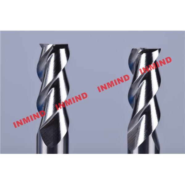 30º Helix Angle End Milling Cutter / Aluminum Cutting End Mills HRC50 Hardness