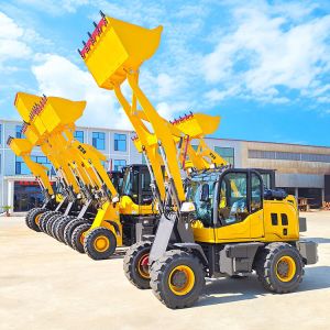 Cheap Construction Machine Wheel Loader 4x4 Diesel Hydraulic 1 Ton 2ton 3ton 4ton Mini Tractor with Front Loader for sale