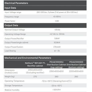 Vertiv Controller M830D Rectifier Module R48-5800e DC Distribution Cabinet