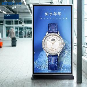 75 100 Inch Indoor Touch Screen Advertising Kiosk CMS Software LCD Displays