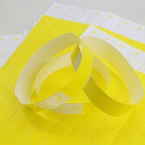 Bar Coding Dupont Tyvek Paper Wristbands for Swimming Pool Activities