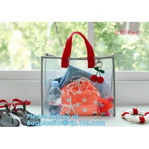 Custom Women Men Lady Single Clear Waterproof PVC Shoulder Bag, Sling Shoulder