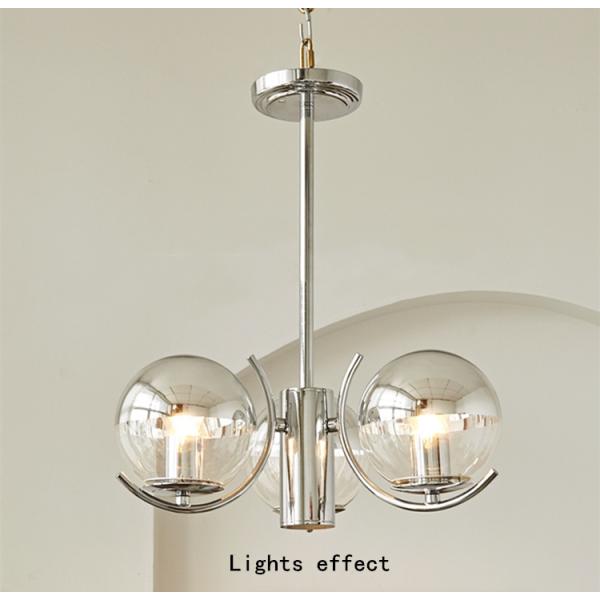 Modern Chrome Chandelier Bedroom Dining Room Art E27 Glass Ball Chandelier (WH-MI-407)