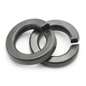Carbon Steel Blacked Spring Lock Washers DIN 127 With Square Ends - B Type