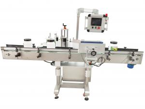 China Automatic Wrap Around Plastic Bottle Labeling Machine Tabletop Labeler 60Hz on sale