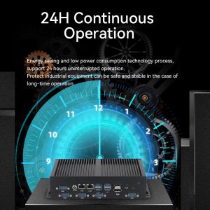 DDR4 Fanless Industrial Mini PC Dual LAN 6COM Intel Core Celeron Series
