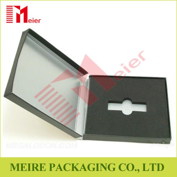 Friction-end promotional rigid paper design usb software box packaging with