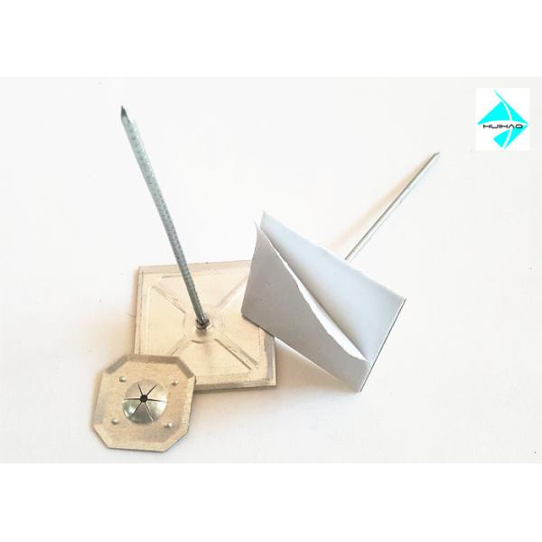 Quality 2.7 Mm X 114 Mm Spindle Type Self Adhesive Insulation Pins With Metal Washer wholesale