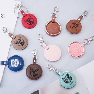 Custom Bulk Leather Key Chain Die Cutting Printing Business Giveaways