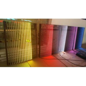 P31.25 High Brightness Transparent LED Display For Glass Wall , Advertising LED