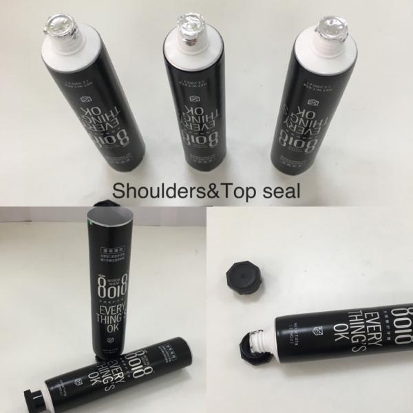 QS 65g Aluminum Barrier Laminated Toothpaste Tube Packaging With Black Ink