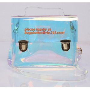 biodegradable PVC tube handle carrier bag, handle packing bag oem pvc bag,zipper