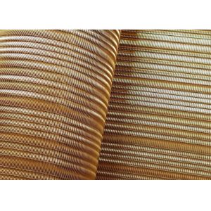PVDF Decorative Brass Mesh Screen Weave Wire Mesh Laminated Glass