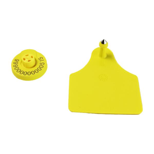 Customizable Color And Frequency RFID Ear Tag For Cow With 2g Weight And 22.5mm