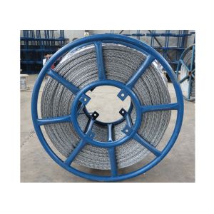 Hexagon Galvanized Cable Pulling Device Wire Rope Anti Twisted With 6 Squares