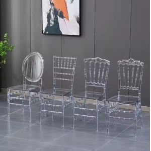 Stackable Clear Acrylic Chiavari Chairs Banquet Lucite Chiavari Chairs