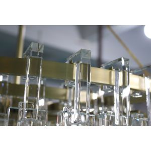 Marignan 4tier Rectangular Chandelier 183cm Luxurious Round Crystal Chandelier