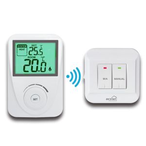 Wireless Comfortable High Temperature Digital Heating RF Room Thermostat