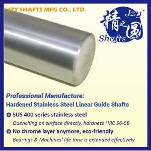 China h6 11mm surface hard stainless steel round shaft HRC56-58 heat treating depth 1.1-2.2mm on sale