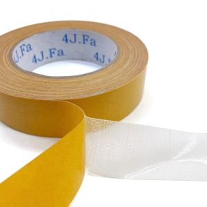 Cheap Customized White Indoor Carpet Edge Binding Tape Double Sided Rubber Hot Melt Adhesive for Rugs Sealing for sale