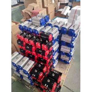 Customized Color Rack & Pinion Actuator , Aluminum Body Pneumatic Valve Actuator