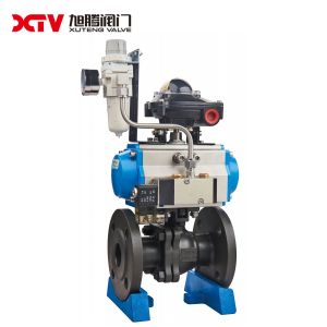 Floating Ball Valve Q41F with Pneumatic Actuation and Stainless Steel Body