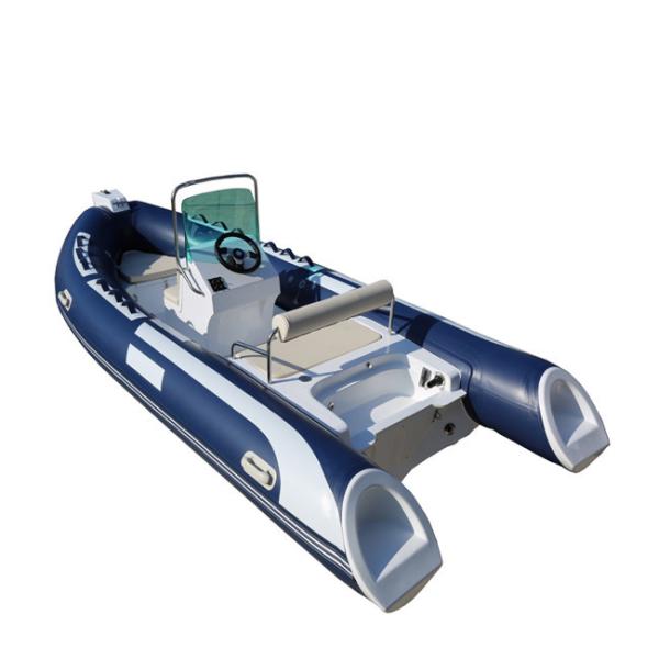 Hypalon Or PVC RIB 480B Rigid Inflatable Boat With Outboard , Rigid Inflatable
