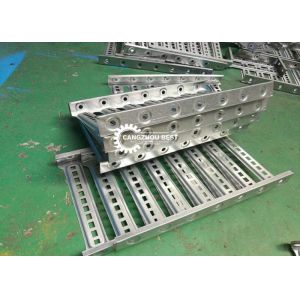 China Galvanized Steel Galvanized Punching Holes 2.5mm Cable Tray Manufacturing Machine on sale