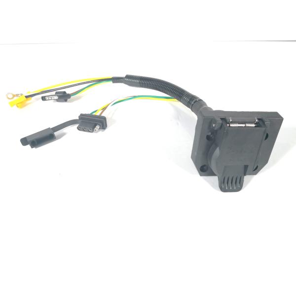 American 7 Pin Trailer Socket Wiring Shockproof Extension Spiral Type