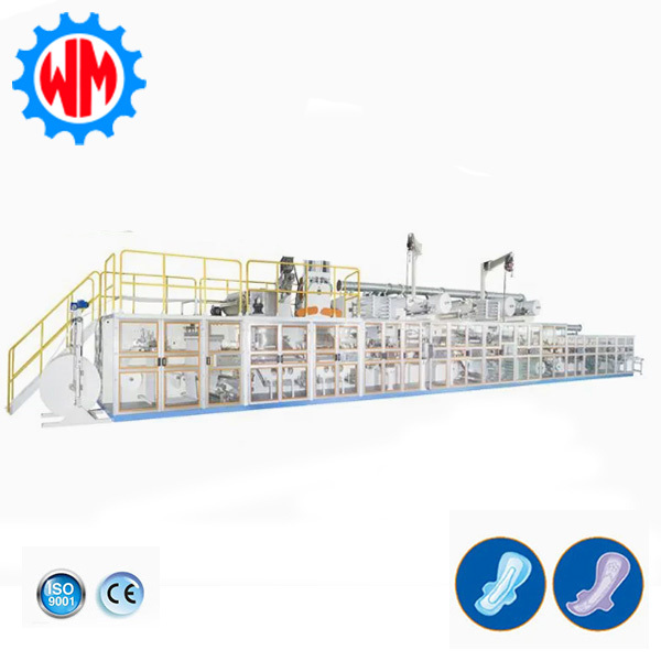Quality 1200pcs/min Full Servo Sanitary Pad Making Machine with Raw Materail Export to Vietnam wholesale