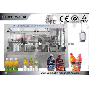 Full Automatic 3 In 1 Beverage Filling Machine For Juice / Carbonated Drink