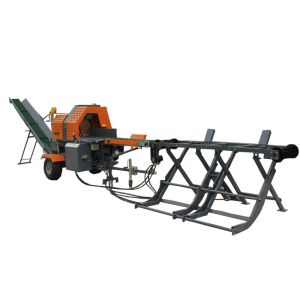 Gasoline Powered 800 KG Firewood Processor 4 Inch Wood Chipper For Straw
