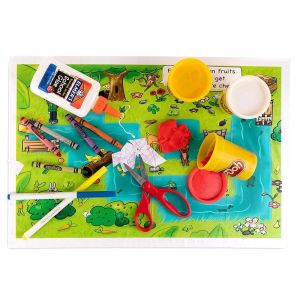 Disposable Farm Desgin BPA Free Placemat 12X18'' Waterproof Easy to Clean