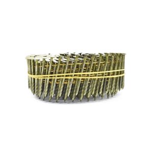 15 Degree 3"X.113" Pallet Coil Nails Screw Shank Flat Wood Coil Nails