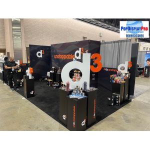 Trade Show Custom Cardboard POP Displays Strong Carrying Capability 10KGS