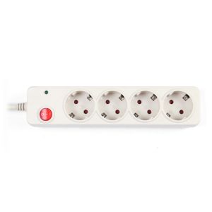 4 outlet Germany Type Extension Socket, With Surge Protector