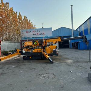 CE Certification Electric Remote Control Spider Crane With Fly Jib For Workshop