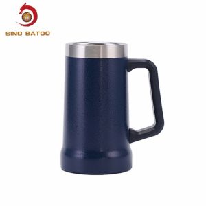 China 24oz Stainless Steel Tumbler With Handle , Double Wall Stainless Steel Beer Mug on sale