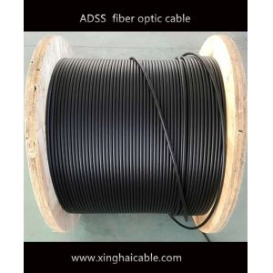 24 core single mode double PE sheath 500 m span ADSS fiber optic cable