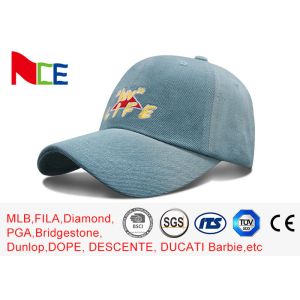 China Customized Cartoon Embroidery Washed Fabric Cotton Adult Baseball Cap Hat on sale