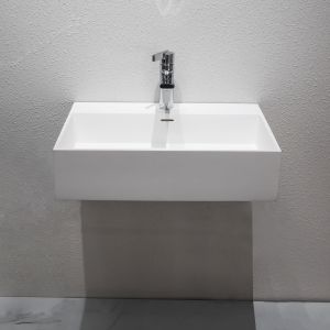 Modern Design Wall Hung Basin Matt Or Glossy Surface Finished